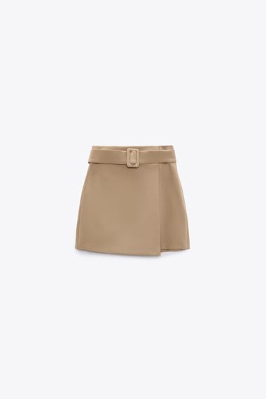 Юбка с поясом ZARA
