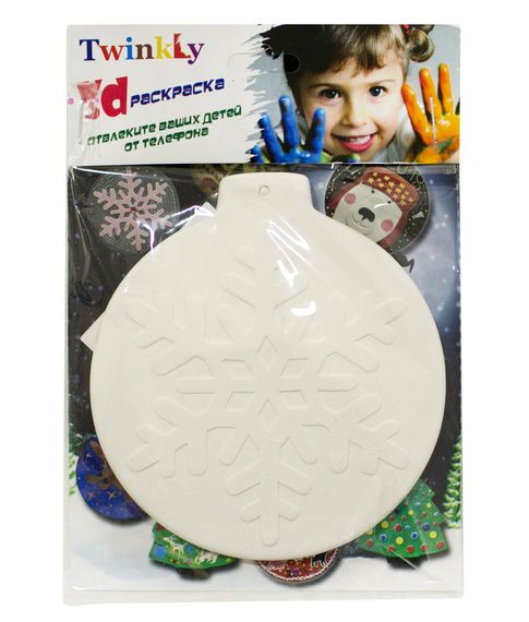 3D раскраска Twinkly Елочная игрушка