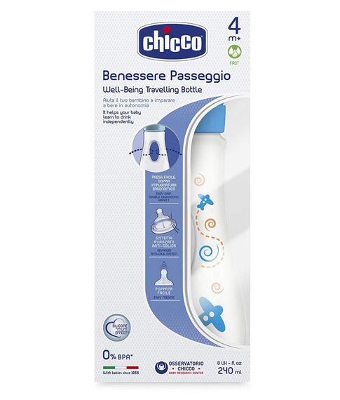 Купить Бутылочка Chicco Well-Being Travelling 4 мес+ 240 мл