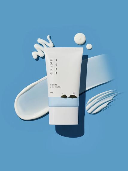 Солнцезащитный крем с морской водой острова Докдо Round Lab SPF50+ PA++++