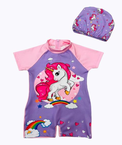 Купить Плавательный костюм с шапочкой UNICORN