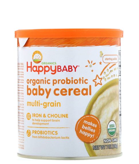 Купить Органическая каша с пробиотиками для детей, мультизлаковая Happy Baby, 198 г