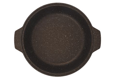 Кастрюля-жаровня  3л со стек.крышкой АП (кофейный-мрамор)