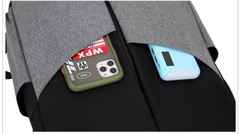 Бизнес рюкзак с USB + 2 сумки(сумка-почтальона и кошелёк)