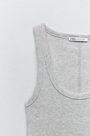 Майка из трикотажа ZARA
