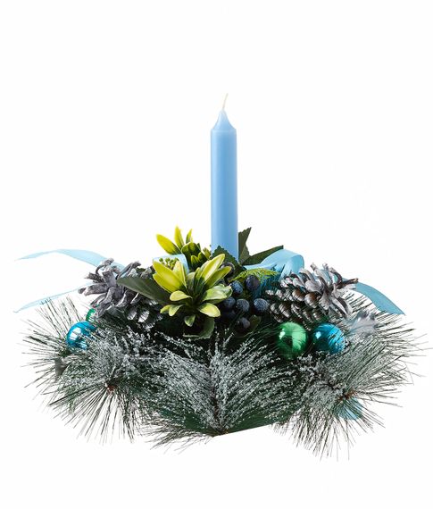 Новогодняя композиция со свечой KatrineDeco xarid qilish