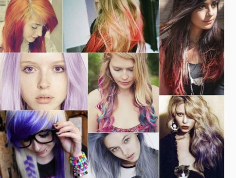 Цветные мелки для волос (10 цветов)