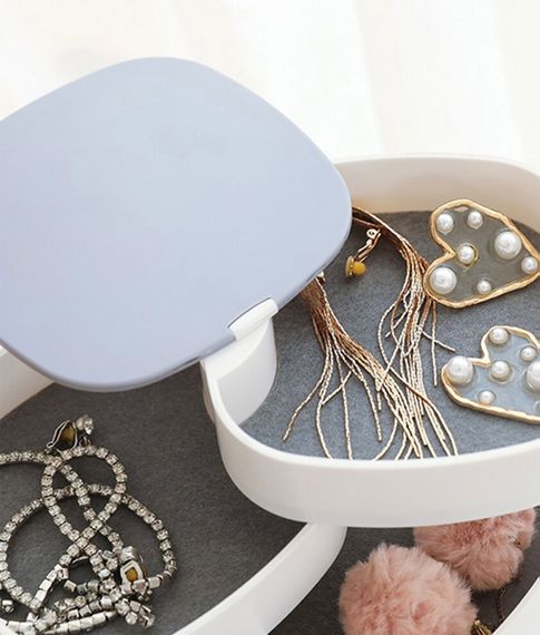 Шкатулка для хранения украшений с зеркалом