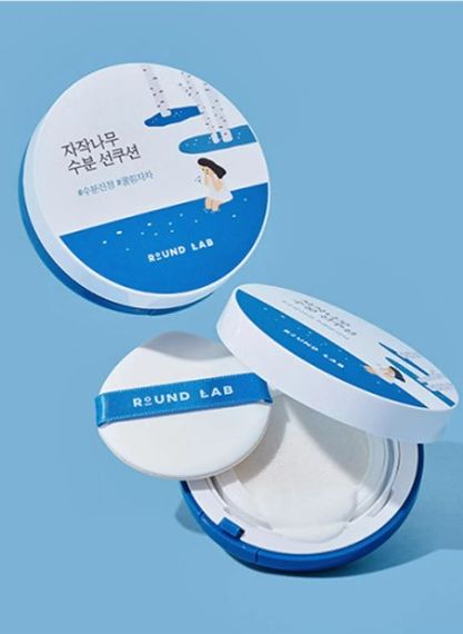 Купить Солнцезащитный кушон с соком корейской берёзы Round Lab SPF50+ PA++++
