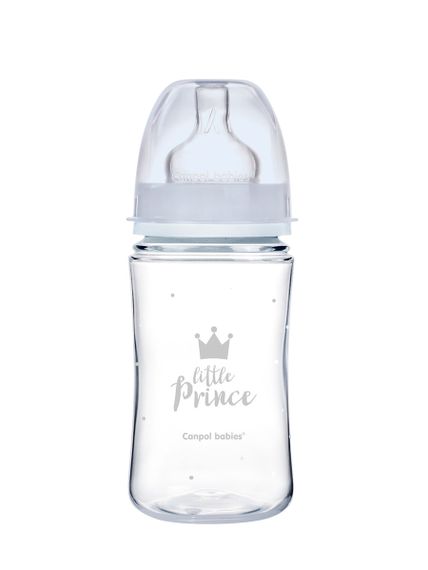 Купить Бутылочка для кормления Canpol Babies EasyStart "Royal Baby PP" с широким горлышком 240мл (35/234_blu)