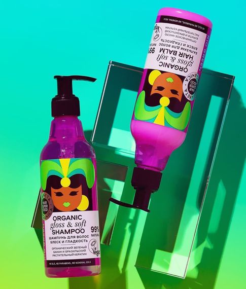 Шампунь для волос Блеск и гладкость Planeta Organica, 250 мл