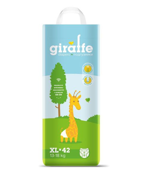 Купить Подгузники Lovular GIRAFFE XL (13-18кг), 42шт