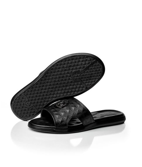 Шлепанцы кожаные No brand