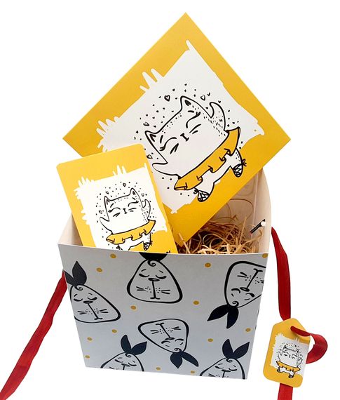 Набор для подарочной упаковки «GIFTPACK» 18*18*18 см