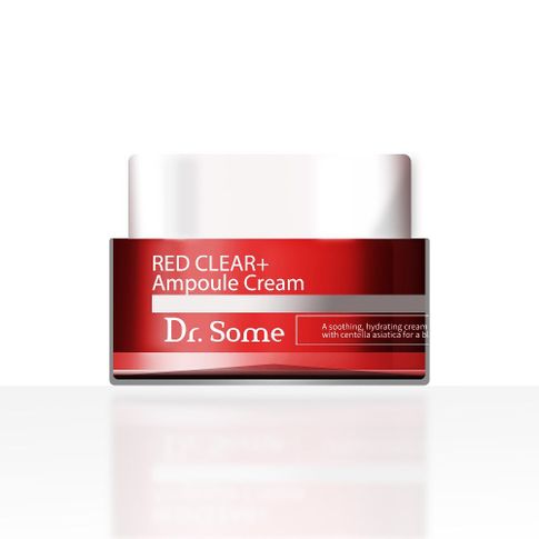 Ампульный крем с центеллой азиатской Dr. Some Red Clear+ Ampoule Cream для снятия раздражений и воспалений на коже лица , 50 мл xarid qilish