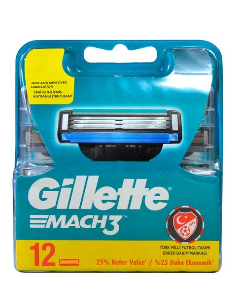 Сменные кассеты Gillette Mach3, 12 шт xarid qilish