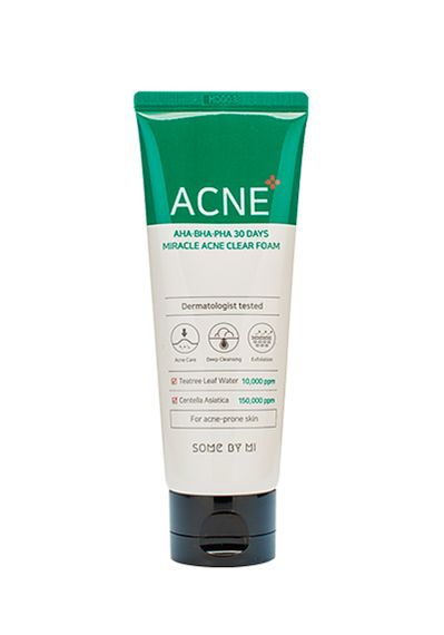 Купить Очищающая пенка для проблемной кожи Some By Mi AHA-BHA-PHA 30 Days Miracle Acne Clear Foam