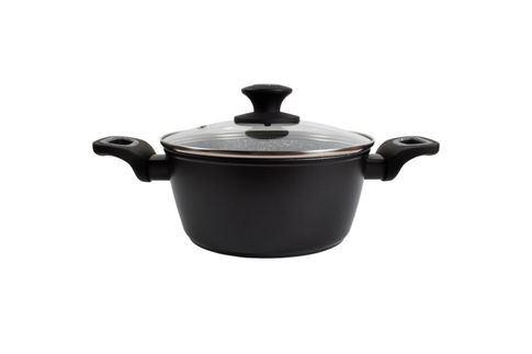 Кастрюля 20см, 2.5л со стеклянной крышкой с антипригарным покрытием 207620