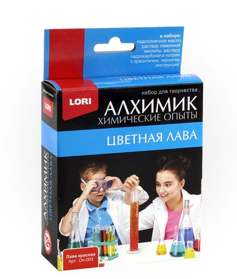 Купить Набор для химических опытов Лава красная Lori