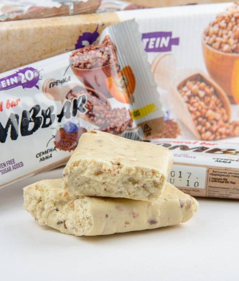 Злаковый протеиновый батончик Гречишный Bombbar, 60 г