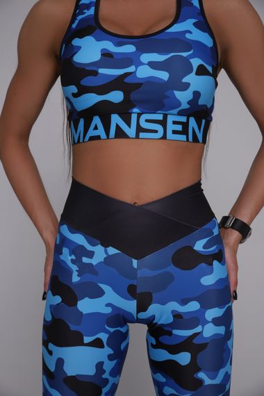 Леггинсы MANSEN Blue military stripes