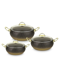 Купить Набор посуды с антипригарным покрытием из 6 предметов OMS 3031-Gd