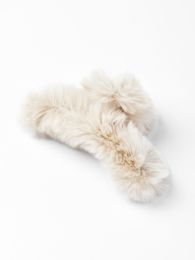 Купить Меховая заколка-крабик