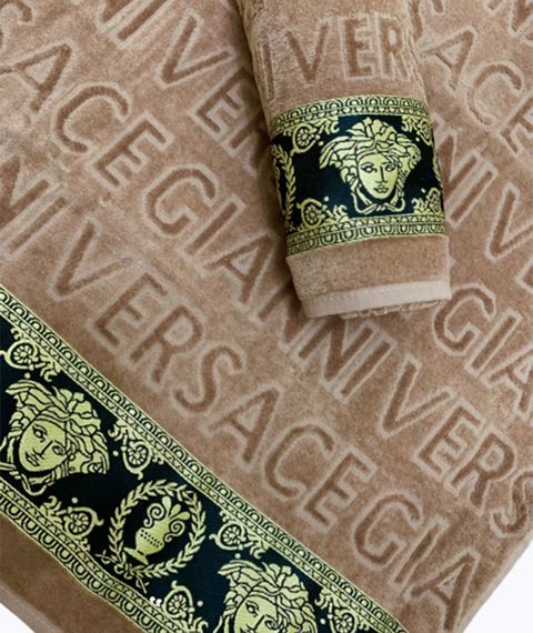 Комплект из 2-х велюрово-хлопковых полотенец