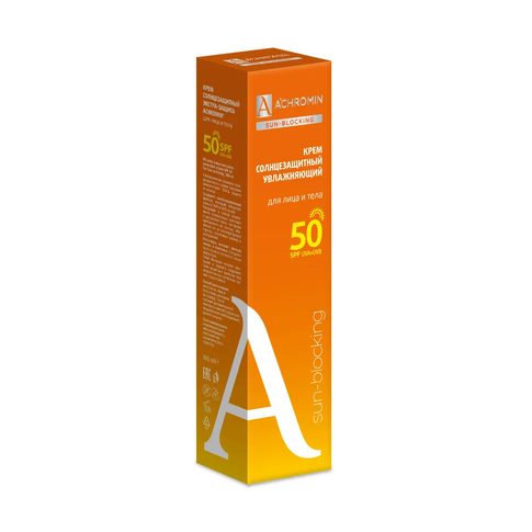 Achromin ® Крем солнцезащитный  Экстра-защита для лица и тела SPF 50, 100 мл