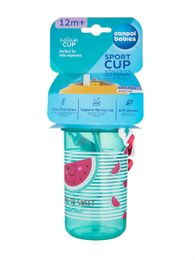 Пластиковый поильник с силиконовым носиком-трубочкой Canpol Babies So Cool 400 мл xarid qilish