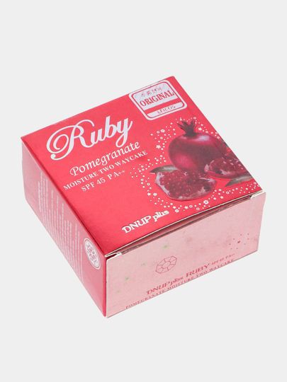Купить Пудра для лица с запаской Гранат Рубиновый SPF45 (Ruby Pomegranate two way cake) два слоя