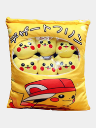 Купить Креативная мягкая подушка, с вынимаемыми мини-игрушками внутри, с прозрачным окошком