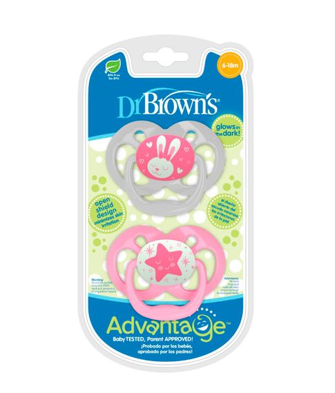 Пустышки Dr. Brown's Advantage(6-18m), 2 шт