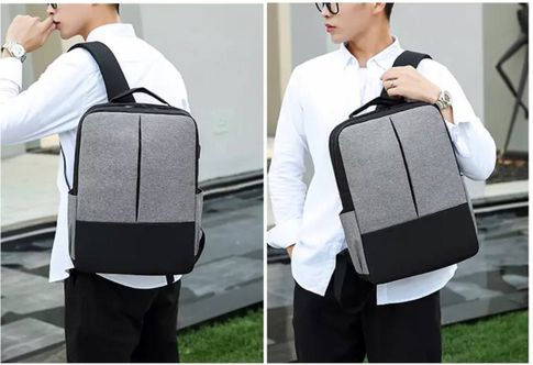 Бизнес рюкзак с USB + 2 сумки(сумка-почтальона и кошелёк)