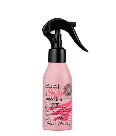 Защитный спрей-кондиционер для волос BE-COLOR Яркость и защита цвета Hair Evolution Natura Siberica, 120 мл xarid qilish