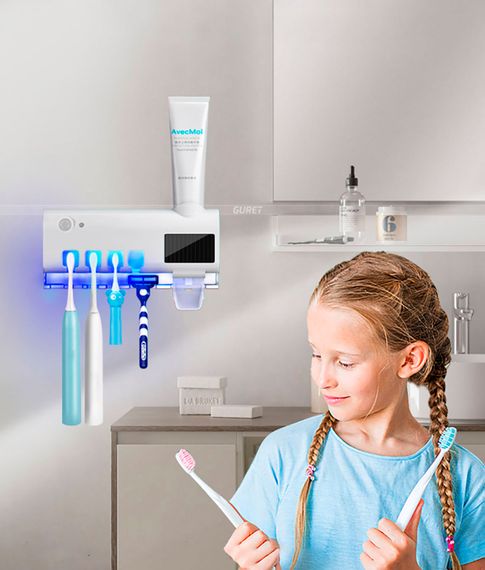 Диспенсер-стерилизатор для зубных щеток и пасты