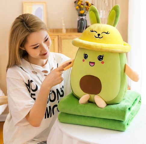 Игрушка-Подушка+Плед АВОКАДО