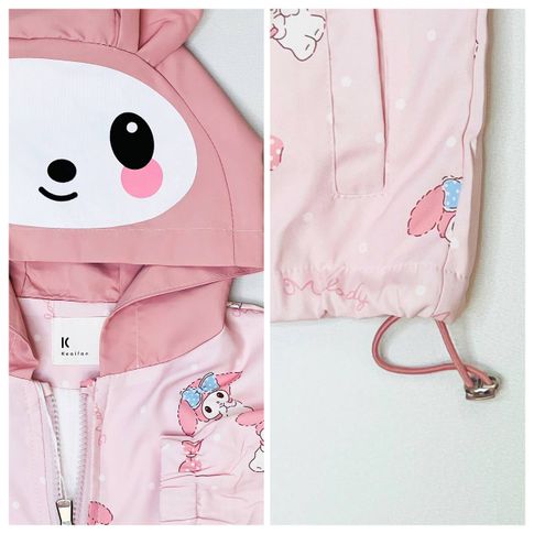 Легкая ветровка с милым капюшоном