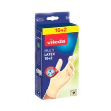 Купить Перчатки Vileda Multi Latex 10+2 размер 10+2 m/l