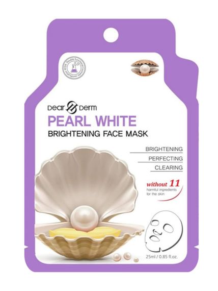 Купить Отбеливающая жемчужная тканевая маска для лица DearDerm