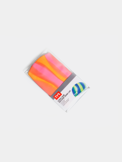 Шапочка для плавания Long Hair Wrinkle-Free Silicone Adult Swim Cap