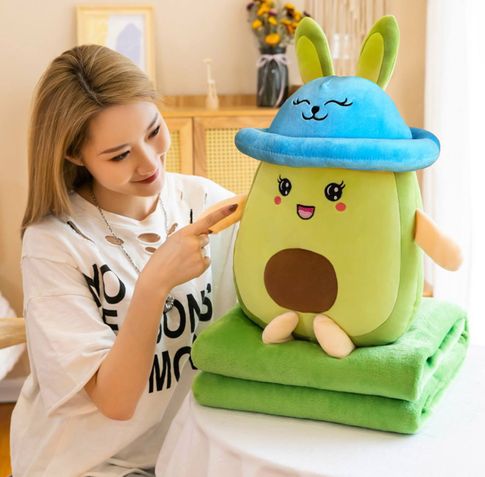 Игрушка-Подушка+Плед АВОКАДО