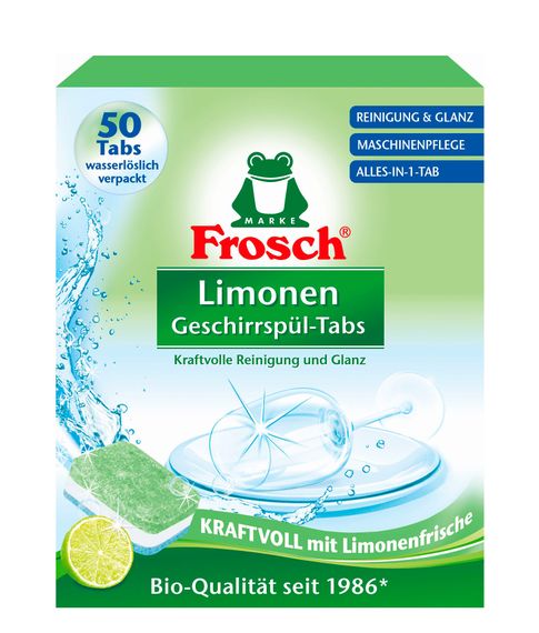 Купить Таблетки для посудомоечной машины Frosch Лимон, 50 шт