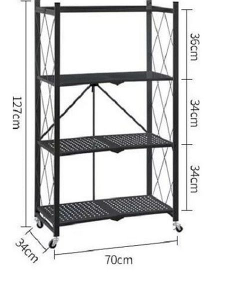 Стеллаж складной металлический (4-х уровневая))