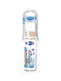 Купить Стеклянная бутылочка для кормления 250 ml BabyTime