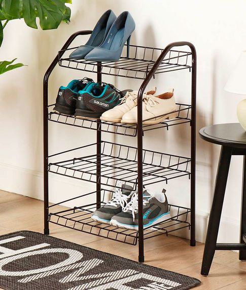 Этажерка для обуви разборная узкая Nika