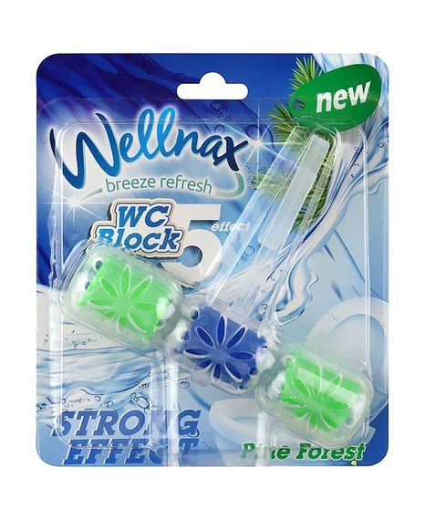 Купить Блок ободок для туалета WELLNAX (Сосна) 57 g