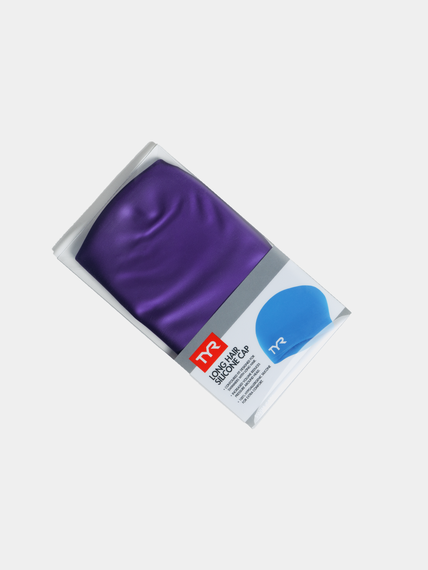 Шапочка для плавания Long Hair Wrinkle-Free Silicone Adult Swim Cap