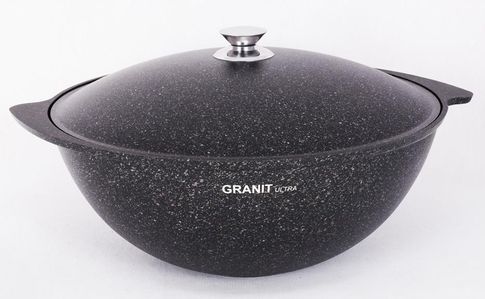 Купить Казан для плова 6л с крышкой АП линия Granit Ultra (original)