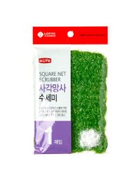 Купить Губка-скрабер для мытья посуды  Lotte e.life 12*16 см